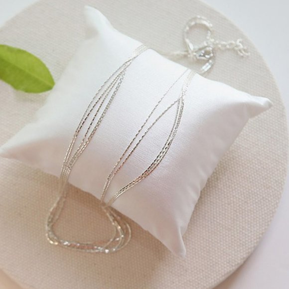 NEW 925 Sterling Silver Multi Layer Necklace - Picture 6 of 9